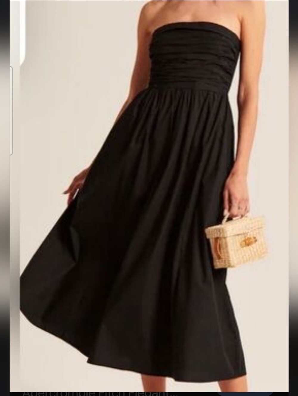 Abercrombie & Fitch Ruched Sleeveless Maxi Dress Medium